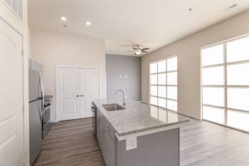 Granite counter tops in kitchen